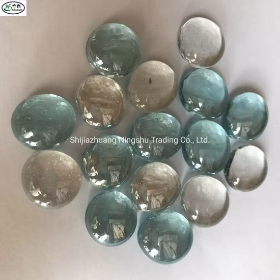 Landscape Glass Pebbles Flat Round Glass Pebbles Stone Pebbles