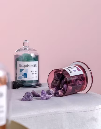 Difusor de piedra de aromaterapia de cristal natural centrado en el hogar de la colección de difusores