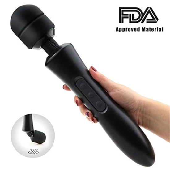 Vibrador sexual de silicona potente recargable, juguetes grandes para adultos, amor femenino, varita AV, masaje para mujeres, punto G, venta al por mayor